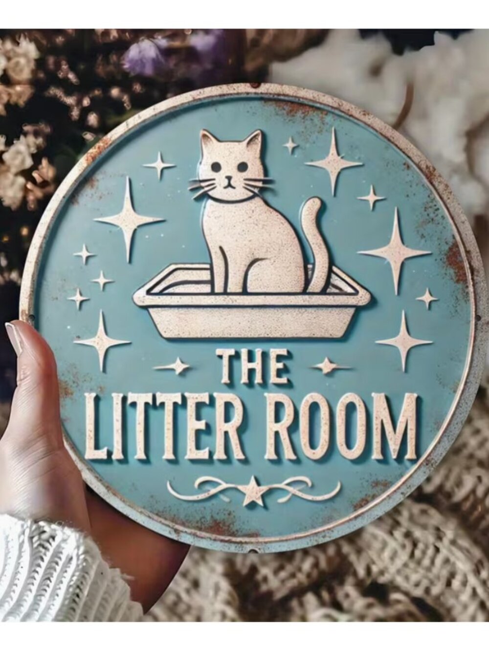 🐈‍⬛️ Cat Box Sign - Decorative Wall Art